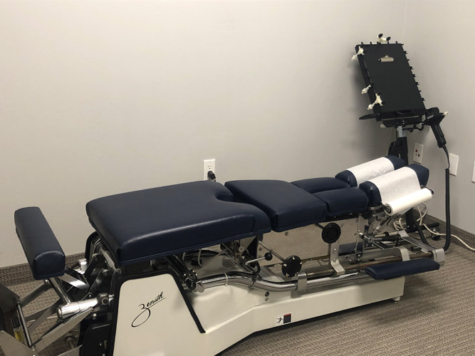 Chiropractic North Scottsdale AZ Adjusting Table at Ally Spine Center